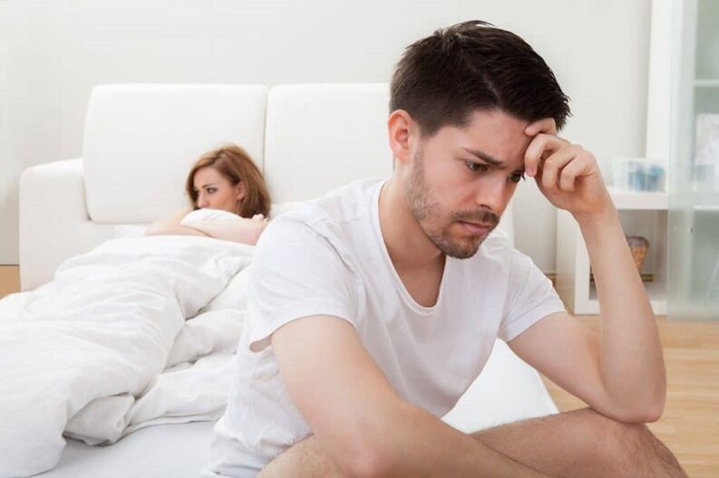 Prostatitin bir komplikasyonu olarak bir erkekte iktidarsızlık