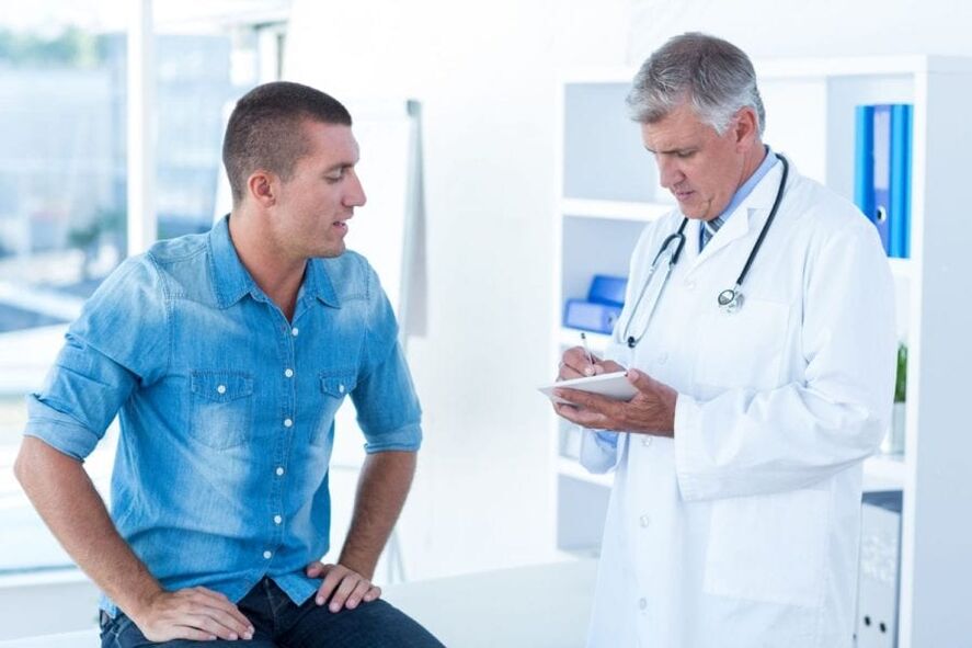 Prostatit belirtileri olan bir uzmana cazibe
